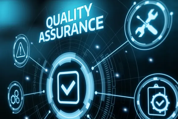 Quality assurance process with checklist and verification