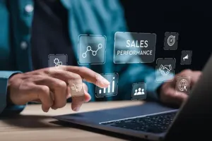 Sales management software tracking orders and performance